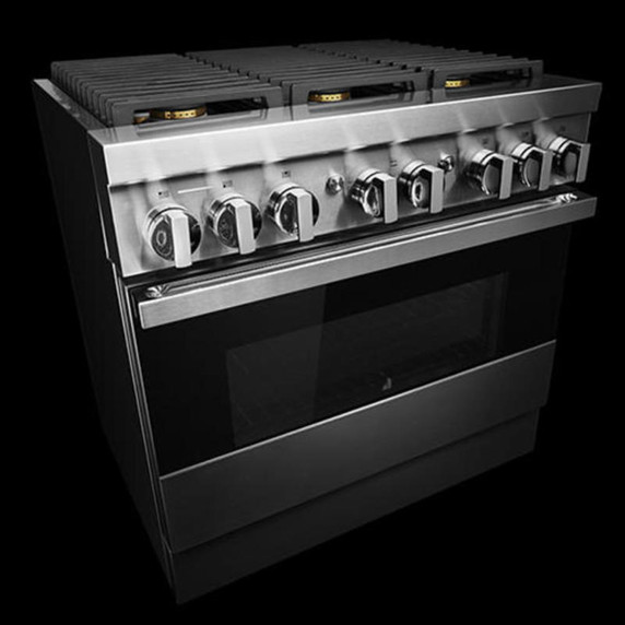 Jennair® 36" NOIR™ Dual-Fuel Professional-Style Range JDRP436HM