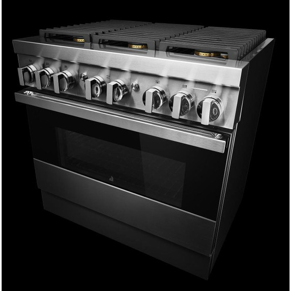 Jennair® 36" NOIR™ Dual-Fuel Professional-Style Range JDRP436HM