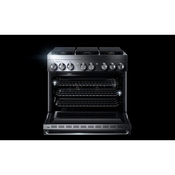Jennair® 36" NOIR™ Dual-Fuel Professional-Style Range JDRP436HM