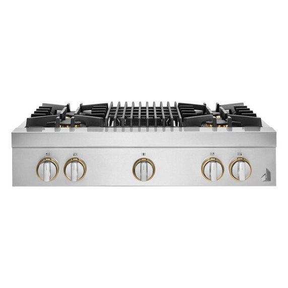 Jennair® 36" RISE™ Gas Professional-Style Rangetop with Gas Grill JGCP636HL