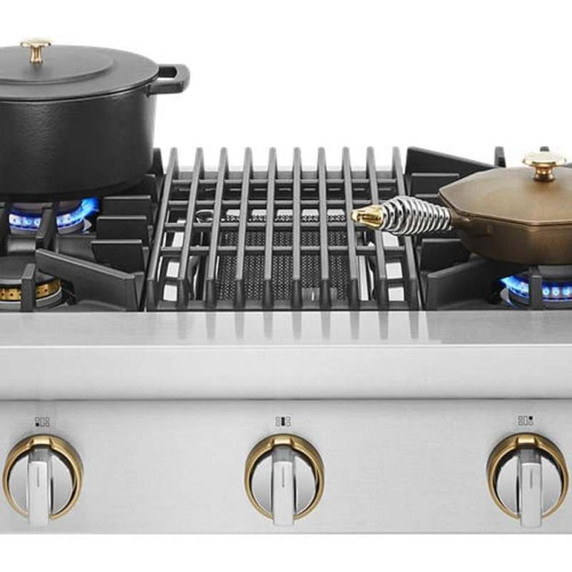 Jennair® 36" RISE™ Gas Professional-Style Rangetop with Gas Grill JGCP636HL