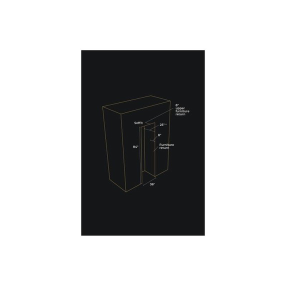 Jennair® 36" Panel-Ready Built-In Column Refrigerator, Left Swing JBRFL36IGX