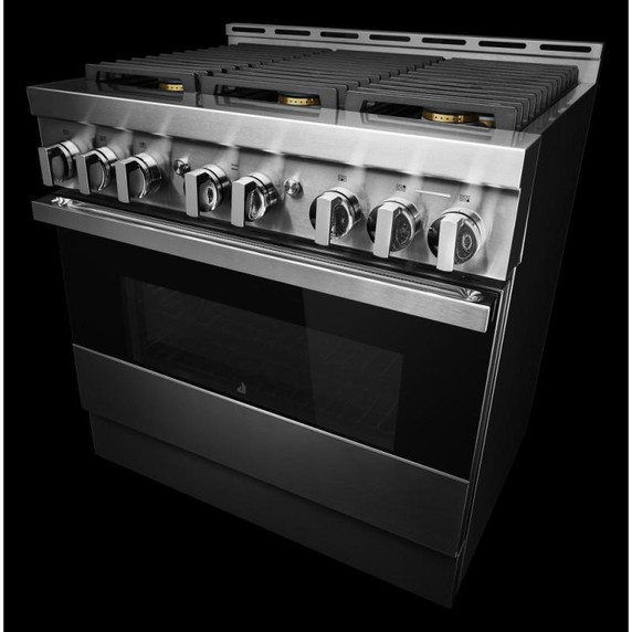 Jennair® 36" NOIR™ Gas Professional-Style Range JGRP436HM