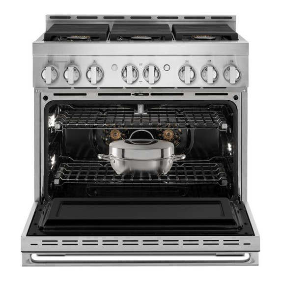 Jennair® 36" NOIR™ Gas Professional-Style Range JGRP436HM