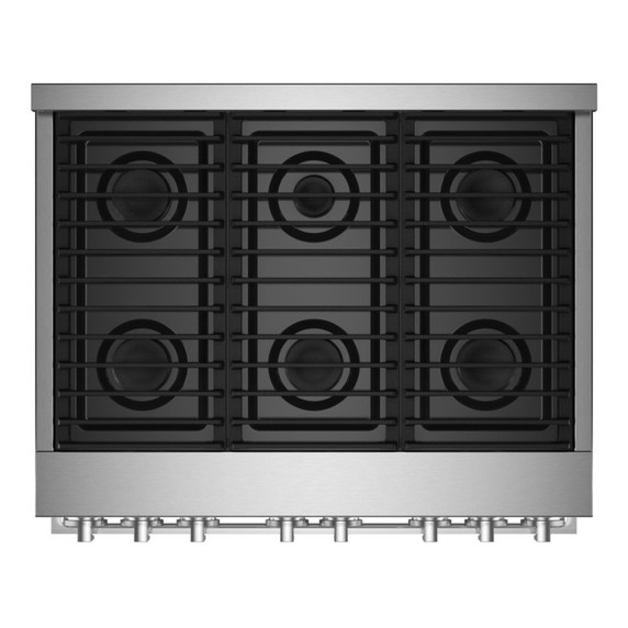 Jennair® 36" NOIR™ Gas Professional-Style Range JGRP436HM