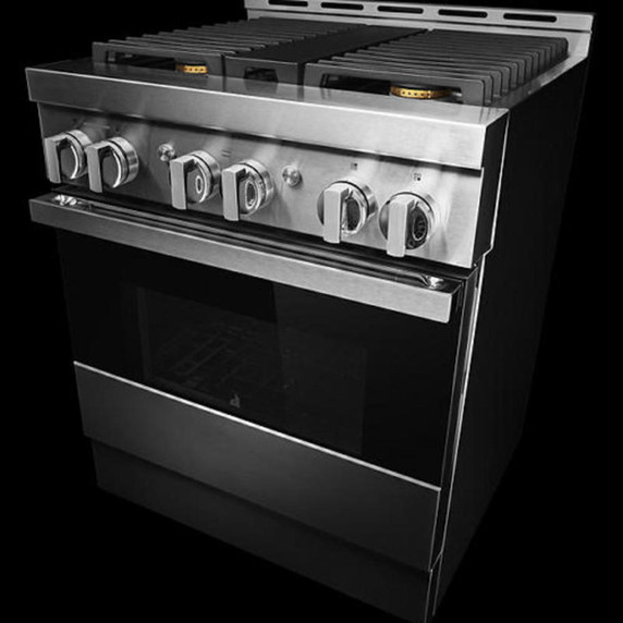 Jennair® 30" NOIR™ Gas Professional-Style Range JGRP430HM