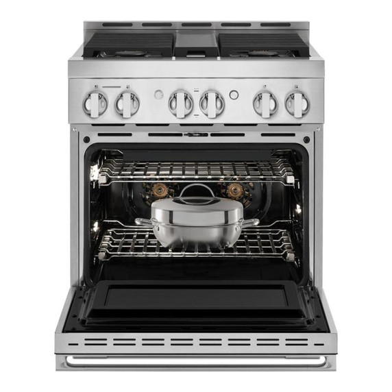 Jennair® 30" NOIR™ Gas Professional-Style Range JGRP430HM