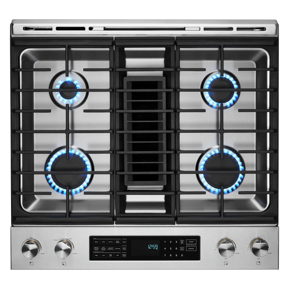 Jennair® RISE™ 30 DUAL-FUEL DOWNDRAFT SLIDE-IN RANGE JDS1750ML