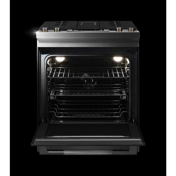 Jennair® 30" Dual-Fuel Downdraft Slide-In Range JDS1750ML