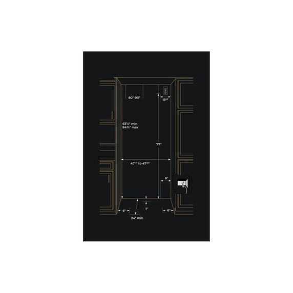 Jennair® RISE™ 48" Built-In Side-By-Side Refrigerator with External Ice and Water Dispenser JBSS48E22L