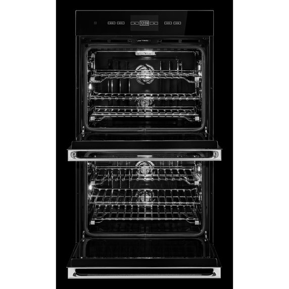 Jennair® NOIR™ 30" Double Wall Oven with V2™ Vertical Dual-Fan Convection System JJW3830LM