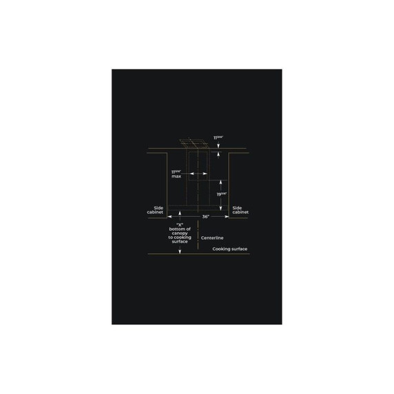 Jennair® 36" Recirculating Wall-Mount Hood JVR0436HS