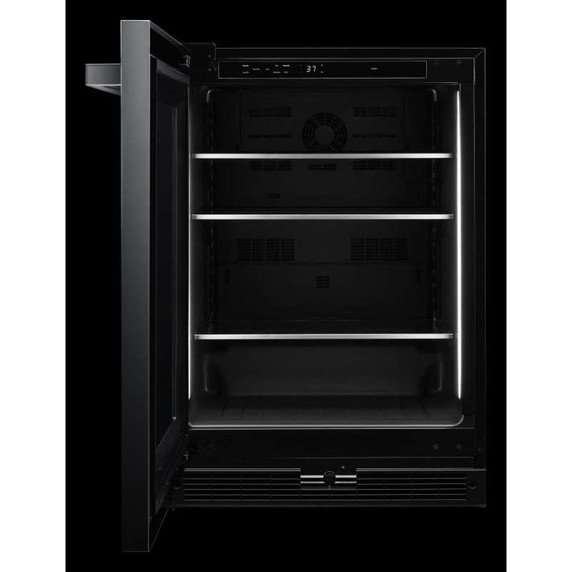 Jennair® NOIR™ 24" Under Counter Glass Door Refrigerator, Right Swing JUGFL242HM