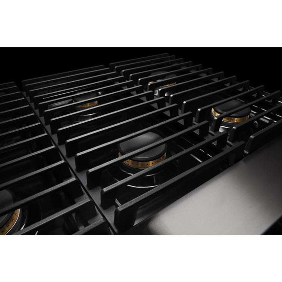 Jennair® 36" NOIR™ Gas Professional-Style Rangetop with Gas Grill JGCP636HM