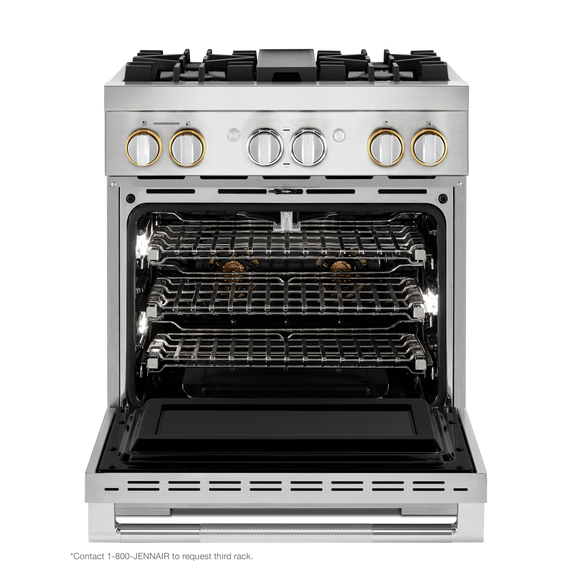 Jennair® RISE™ 30 Dual-Fuel Professional Range JDRP430HL