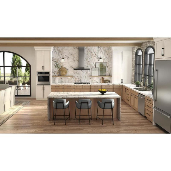 Jenn-Air® 36” Fully Integrated Built-In Bottom-Freezer Refrigerator (Left-Hand Door Swing) JB36NXFXLE