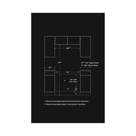 Jennair® RISE 36" French Door Freestanding Refrigerator JFFCF72DKL
