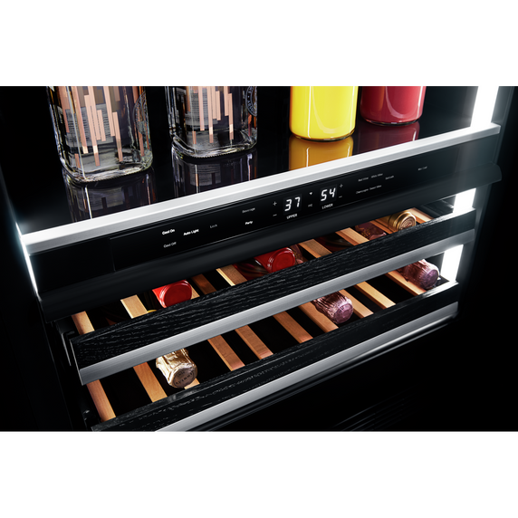 Jennair® NOIR™ 24 Built-In Undercounter Beverage Center - Left Swing JUBFL242HM