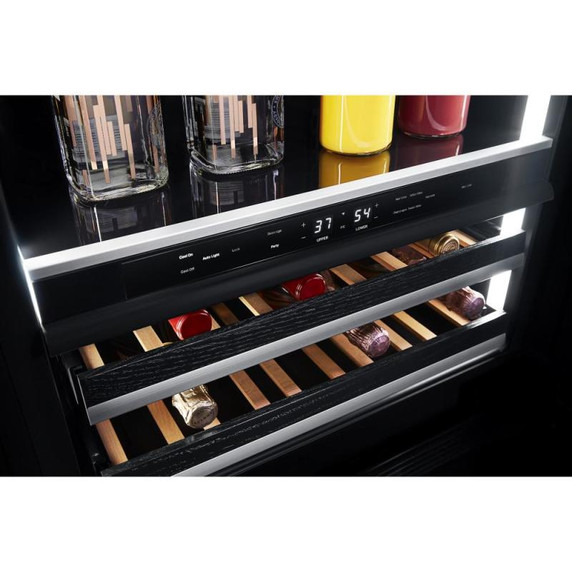Jennair® NOIR™ 24" Built-In Undercounter Beverage Center - Left Swing JUBFL242HM