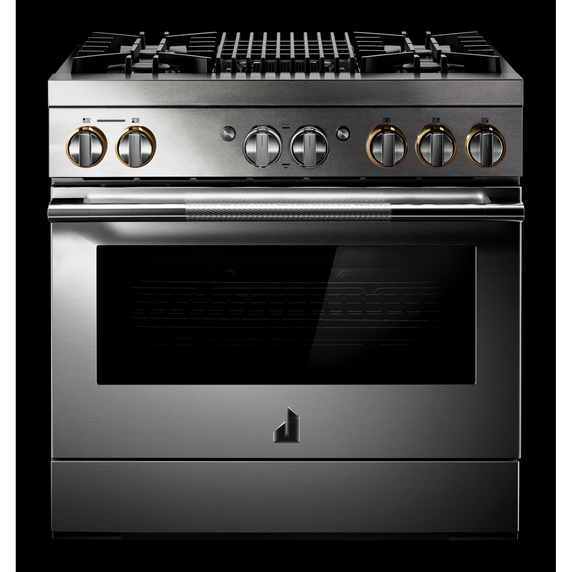 Jennair® RISE™ 36 Dual-Fuel Professional Range with Gas Grill JDRP636HL