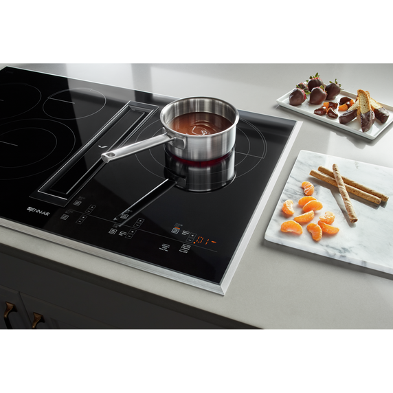 Jennair® 36 Oblivion Glass Electric Radiant Downdraft Cooktop with Tap Touch Controls JED4536KB