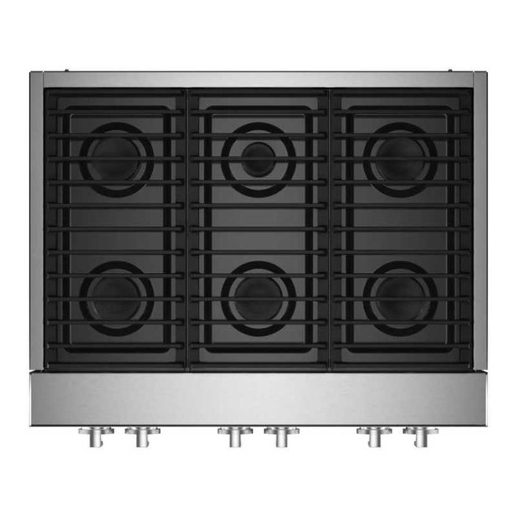 Jennair® 36" NOIR™ Gas Professional-Style Rangetop JGCP436HM