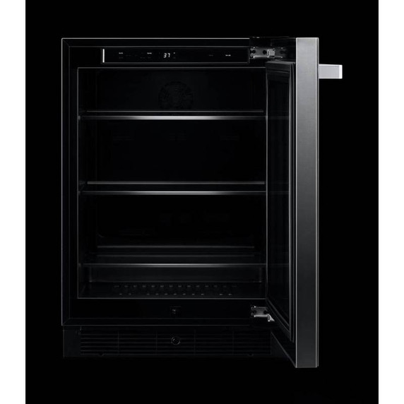 Jennair® NOIR™ 24" Under Counter Glass Door Refrigerator, Right Swing JUGFR242HM