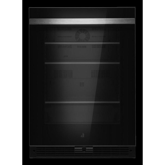 Jennair® NOIR™ 24" Under Counter Glass Door Refrigerator, Right Swing JUGFR242HM