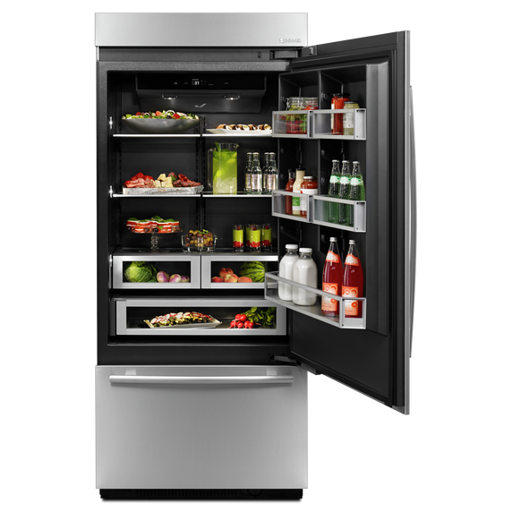 Jenn-Air® 36” Fully Integrated Built-In Bottom-Freezer Refrigerator (Right-Hand Door Swing) JB36NXFXRE