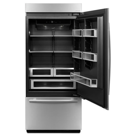Jenn-Air® 36” Fully Integrated Built-In Bottom-Freezer Refrigerator (Right-Hand Door Swing) JB36NXFXRE