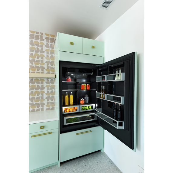 Jenn-Air® 36” Fully Integrated Built-In Bottom-Freezer Refrigerator (Right-Hand Door Swing) JB36NXFXRE