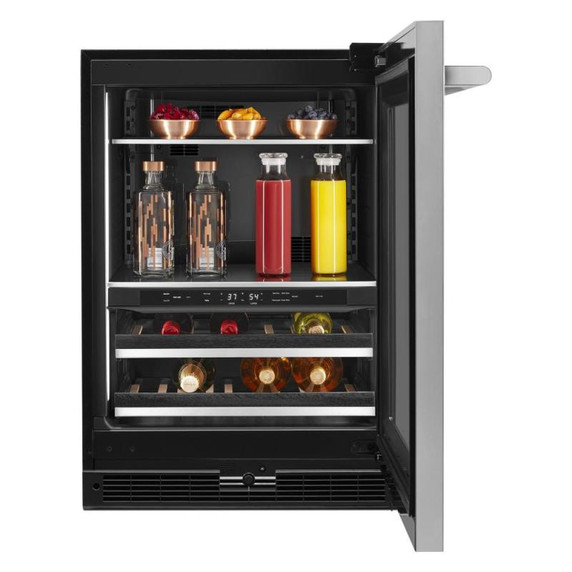 Jennair® RISE™ 24" Built-In Undercounter Beverage Center, Right Swing JUBFR242HL