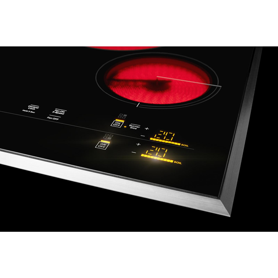 Jennair® 30 Lustre Trim Electric Radiant Downdraft Cooktop with Tap Touch Controls JED4430KS