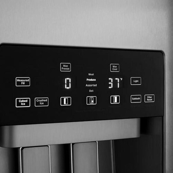 Jennair® RISE™ 42" Built-In Side-By-Side Refrigerator with External Ice and Water Dispenser JBSS42E22L