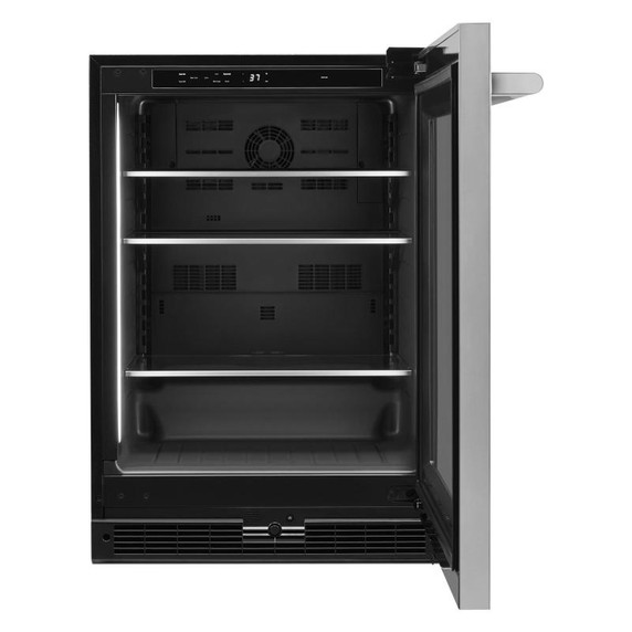 Jennair® RISE™ 24"  Under Counter Glass Door Refrigerator, Right Swing JUGFR242HL