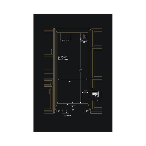 Jennair® Panel-Ready 48" Built-In Side-By-Side Refrigerator JBSFS48NMX