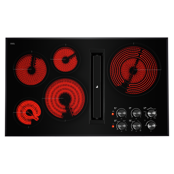 Jennair® Black Floating Glass 36 JX3™ Electric Downdraft Cooktop JED3536GB