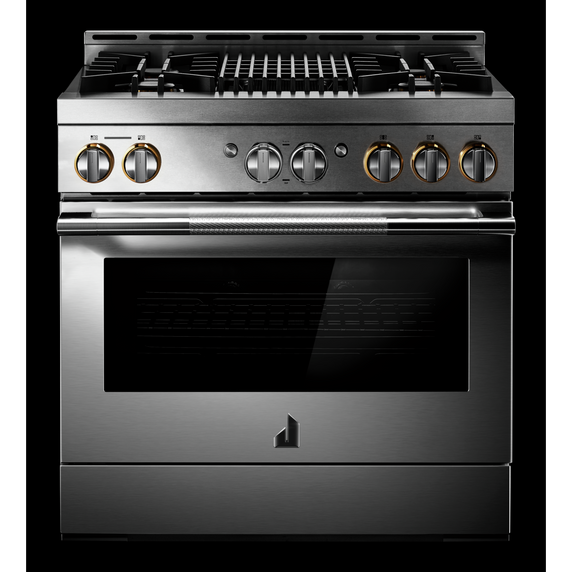 Jennair® 36" RISE™ Gas Professional-Style Range with Infrared Grill JGRP636HL