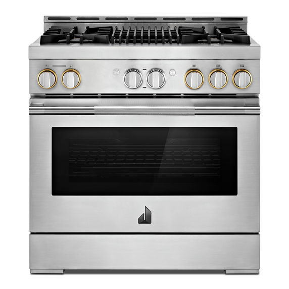 Jennair® 36" RISE™ Gas Professional-Style Range with Infrared Grill JGRP636HL