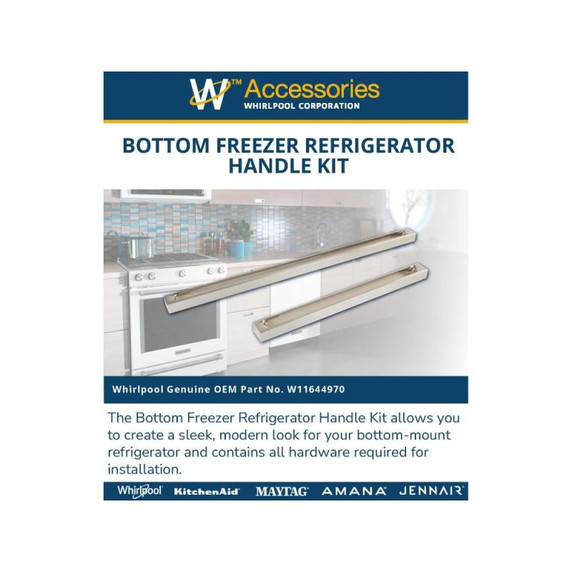 Jennair® Bottom Freezer Refrigerator Handle Kit W11644970