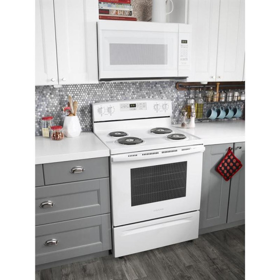 30-inch Amana® Electric Range with Self-Clean Option YACR4503SFW