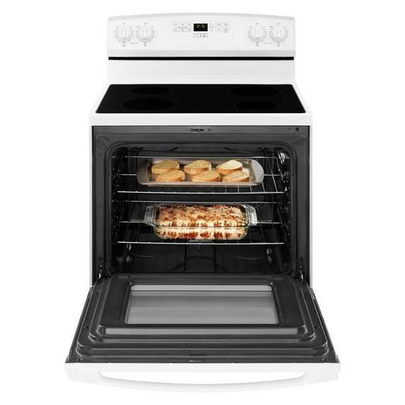 30-inch Amana® Electric Range with Extra-Large Oven Window YAER6303MFW