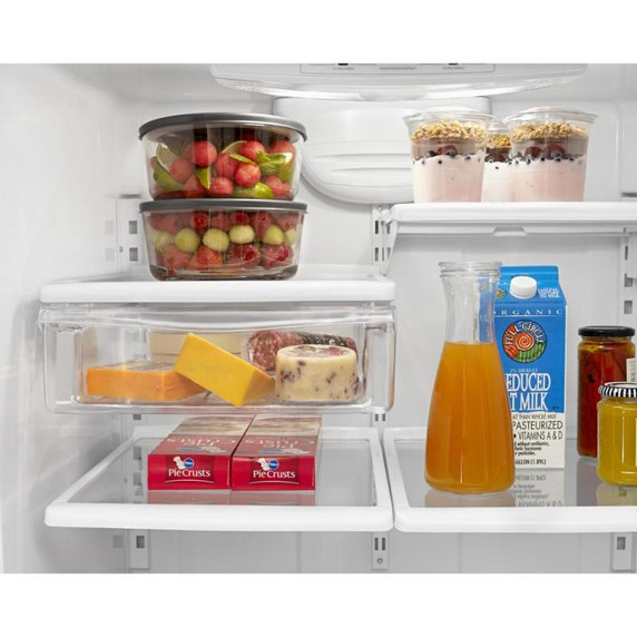 Amana® 33-inch Wide Amana® Bottom-Freezer Refrigerator with EasyFreezer™ Pull-Out Drawer − 22 cu. ft. Capacity ABB2224BRM