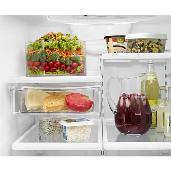 Amana® 29-inch Wide Amana® Bottom-Freezer Refrigerator with EasyFreezer™ Pull-Out Drawer -- 18 cu. ft. Capacity ABB1924BRM