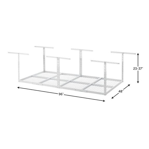 Gladiator® Overhead GearLoft™ Storage Rack 4' (121.9 cm) x 8' (243.8 cm) GALS48M4JW