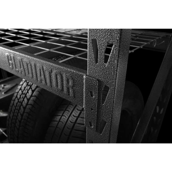 Gladiator® 77" Wide Heavy Duty Rack with Four 24" Deep Shelves GARS774XEG