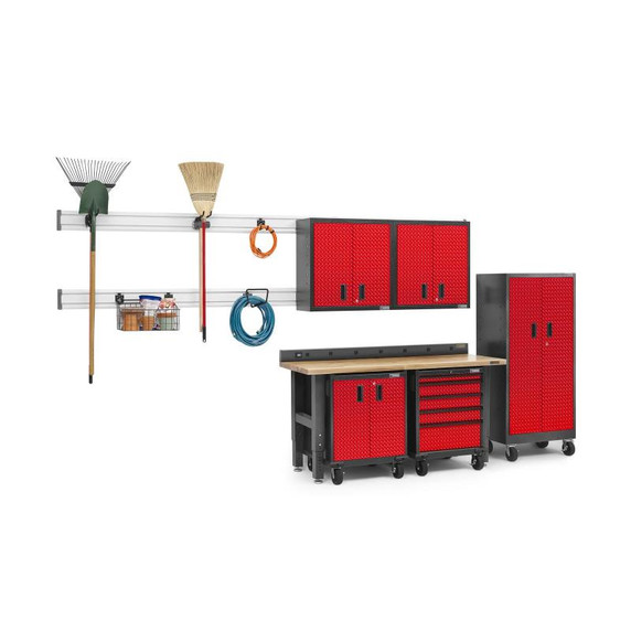 Gladiator® 6' (182.9 cm) Wide Adjustable Height Hardwood Workbench GAWB06HWEG