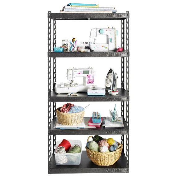 Gladiator® 48" (121.9 cm) Wide EZ Connect Rack with Five 18" (45.7 cm) Deep Shelves YGRK485TGG