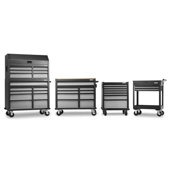 Gladiator® Premier 41 inch (104.1 cm) 9-drawer Mobile Tool Workbench with Solid Wood Top GAMT41HWJG
