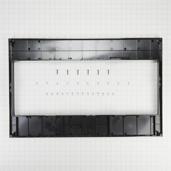 Built-In Low Profile Microwave Standard Trim Kit with Pocket Handle, Stainless Steel W11451313